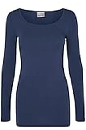 VERO MODA Vmmaxi My LS Soft Long U-Neck Noos Camiseta de Manga Larga, , XXL para Mujer