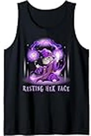 Grumpy Cat Wizard - Cara hexagonal en reposo Camiseta sin Mangas