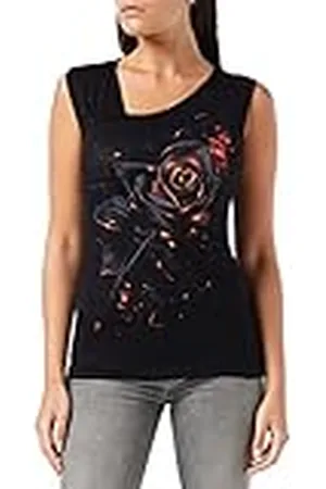 Spiral Burnt Rose - Top de Tirantes asimétrico - Hombro Fruncido - - S