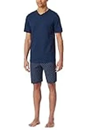 Schiesser Schlafanzug Kurz V-Ausschnitt-Nightwear Set Juego de Pijama, , 56 Hombres