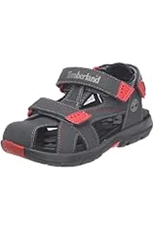 Timberland MADRIVER CLSD Toe GRY, Chanclas Niños Unisex, Gris (Grau (Dark Grey with Red 0), 35