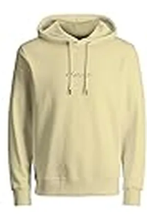JACK & JONES Jprblabooster Sudadera con Capucha Jun23, Color Amarillo Pastel, XL para Hombre