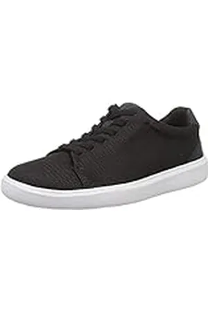 Clarks Cambro Low, Zapatillas, para Hombre, Negro (Black Textile), 46 EU