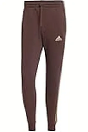 adidas Hombre Essentials Fleece 3-Stripes Tapered Cuff Pants, , M Short