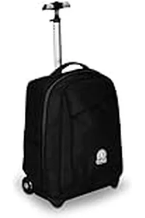 Invicta Maleta escolar Benin Solid, negra, 2 en 1, con correas para uso mochila, bolsillo para botella y porta portátil, escuela y viajes, niños, , Talla única, Escolar