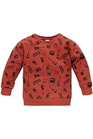 Pinókio Baby Sweatshirt Fun Time, 100% Cotton Blue, Boys Gr. 68-122, Sudadera Niños Bebes,