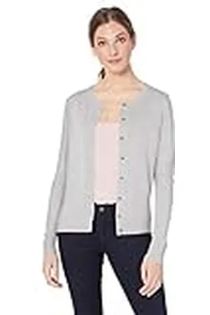 Amazon Jersey Cárdigan de Cuello a La Caja Ligero (Disponible en Tallas Grandes) Mujer, , XL