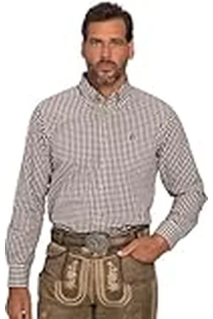JP 1880 Camisa a Cuadros, Uniforme, Manga Larga, Cuello Abotonado, Modern Fit, hasta la 8 XL 6XL 748509117-6XL