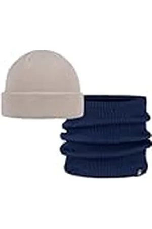 Buff ® Dúo Pack Street Knitted Gorro Lilon Fisherman Birch Gray Beige y Knitted & Fleece Braga de Cuello Renvi Midnight Talla única Adulto