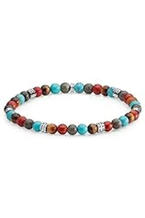 Thomas Sabo Pulsera Talismán Colorido Plata de Ley 925 A1925-364-7-L17, 17 cm