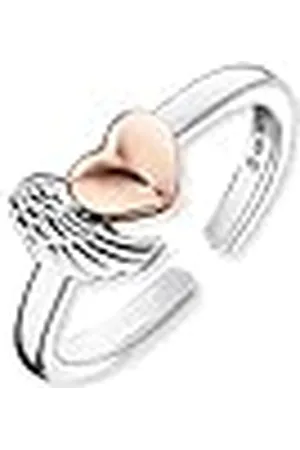 Engelsrufer , Anillo No es un Tipo de Metal No es una Joya Mujer, , Durchmesser: 17,2 mm - ERR-WINGHEART-BICOR