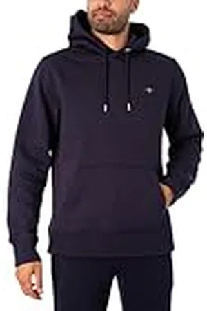 GANT Reg Shield Hoodie Sudadera con Capucha, , L para Hombre