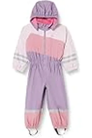 Playshoes Blockfarben Regenoverall, 19-Lila, 92 niños Unisex