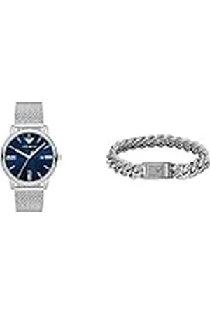 Emporio Armani Reloj y Pulsera Hombre - Acero Inoxidable