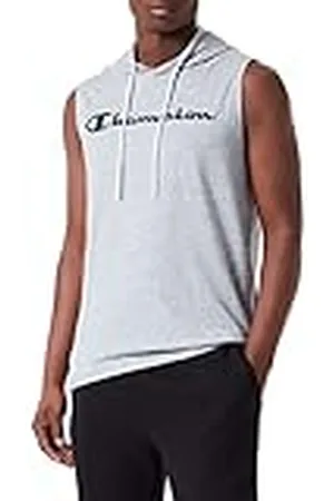 Champion Legacy American Classics Logo S/L Hooded Camiseta sin Mangas con Capucha, , Hombre