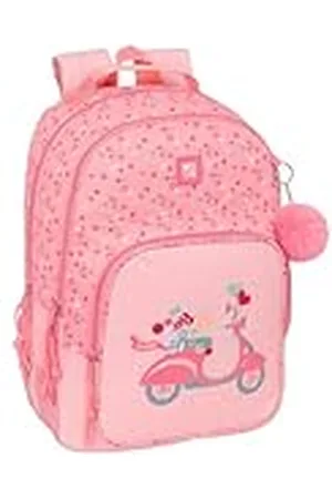 Safta MOOS PASSION - Mochila Doble Adaptable Carro, Tejido Reciclable, Ideal para Niños de Diferentes Edades, Cómoda y Versátil, Calidad y Resistencia, 32x15x42 cm