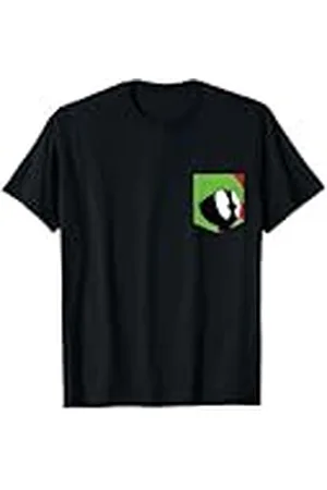 LOONEY TUNES Marvin The Martian Face Faux Pocket Camiseta