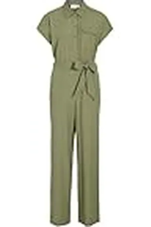 VILA Mono Viprisilla S/S, Verde Aceite, 44 Mujeres