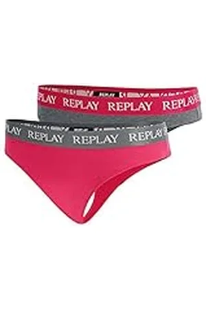 Replay I101296-001-N287 Tanga, con Logo (2 Piezas) Women