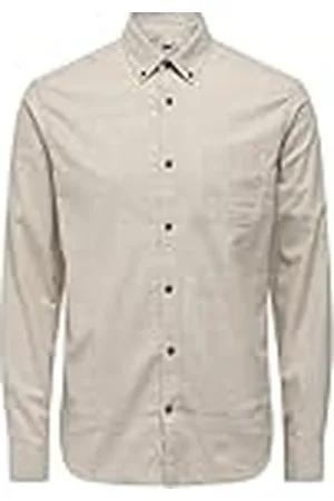 Only & Sons Onsroad Life Reg Melange LS-Camiseta Camisa de Manga Larga, Forro Plateado, S para Hombre