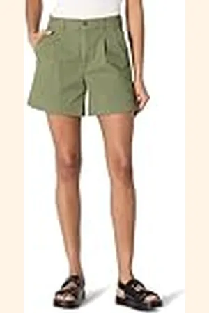 Amazon Pantalones Cortos de Tiro Alto, Corte Holgado y Parte Trasera Elástica Mujer, , 40-42