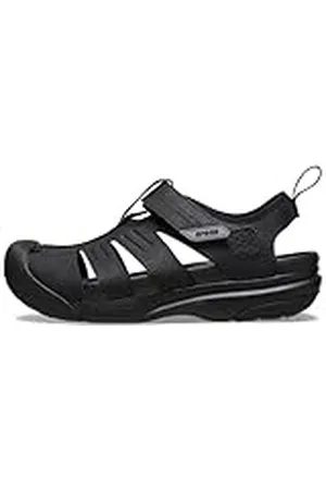 Crocs Hombre Yukon Fisherman Sandalia, Black, 42/43 EU