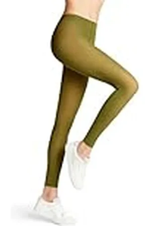 Falke Pure Matt 50 DEN W LE semiopaco unicolor 1 pieza, Leggings Mujer, Verde (Vegetal 7471) nuevo - ecológico, S