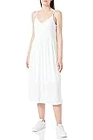 VERO MODA Vmcamil Singlet Calf Dress Jrs Vestido, Blanco Nieve, S para Mujer