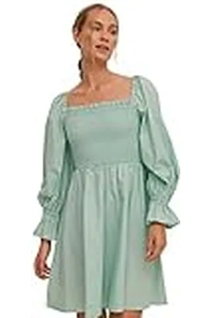 NA-KD Balloon Sleeve Smocked Dress Vestido Casual, , EU 38 para Mujer