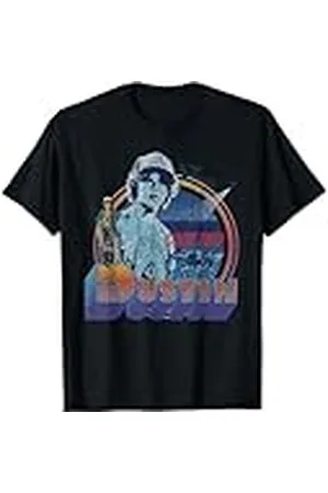 Stranger Things Vintage Dustin Pose Demogorgon Código Rojo Camiseta