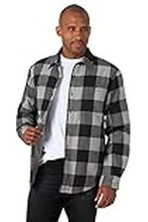 Wrangler Long Sleeve Sherpa Lined Shirt Jacket Camisa, , XXX-Large para Hombre