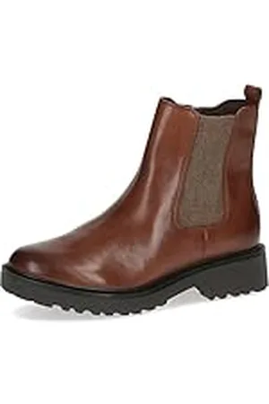 Caprice 9-25419-41, Botines planos para Mujer, Marrón (Cognac Nappa), 38 EU