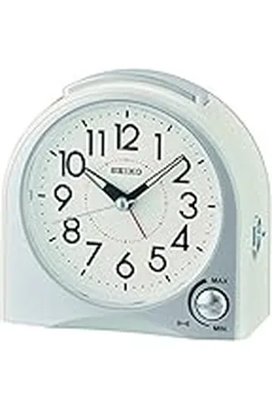 Seiko Seiko Despertador, Color Blanco, 11.5 x 11.8 x 5.6 cm