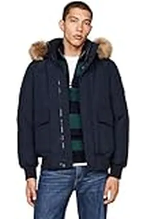 Tommy Hilfiger Cazadora Hombre Rockie Down Bomber Capucha Desmontable, , XL
