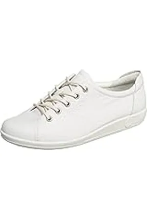 Ecco Soft 2.0, Zapatillas Mujer, White, 43 EU