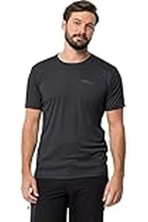 Jack Wolfskin Tech T M Camiseta de Manga Corta, Hombres, Phantom, XL