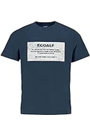 ECOALF Camiseta Hombre New Natalf Label Patch, con Manga Corta, de Algodón, Tejido Reciclado, Camiseta Manga Corta Hombre, Camiseta Algodón Hombre