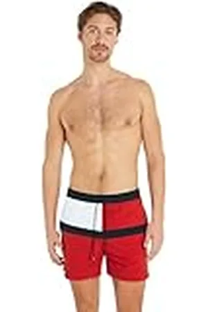 Tommy Hilfiger Bañador Hombre Medium Drawstring Pernera media, Rot (Rojo), S