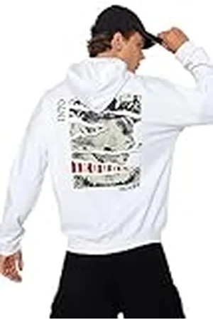 Trendyol Sudadera de Manga Larga con Capucha, Color , M para Hombre