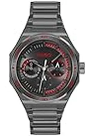 HUGO BOSS Reloj Analógico de Cuarzo Multifunción para Hombre Colección #Grail Sport con Correa de Acero Inoxidable Gris - 1530401