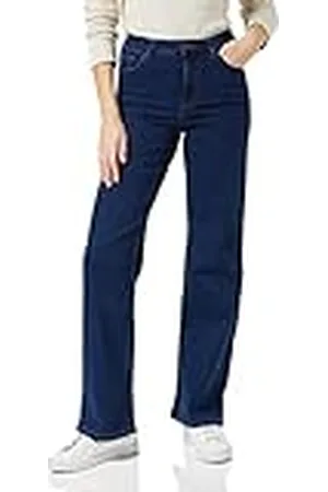 Pieces® Pcpeggy HW Pantalón Ancho Db Noos BC Mezclilla, Azul Denim Oscuro, XS para Mujer