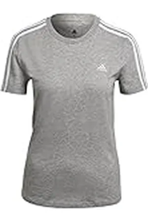 adidas Mujer Essentials Slim 3-Stripes Tee, , S