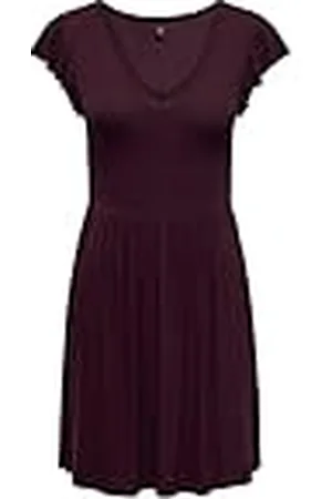 ONLY Onlbelia S/L Dress Jrs Vestido Corto, , Mujer