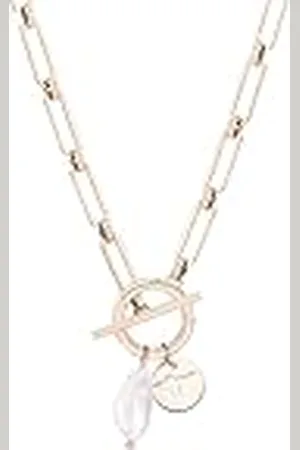 Tamaris Collar TJ-0505-N-44 IP , 44 cm, Acero inoxidable, Perlas de cristal