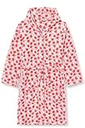 Playshoes Fleece-Bademantel Erdbeeren Bata para Niñas, Rosa (Original 900), 146/152