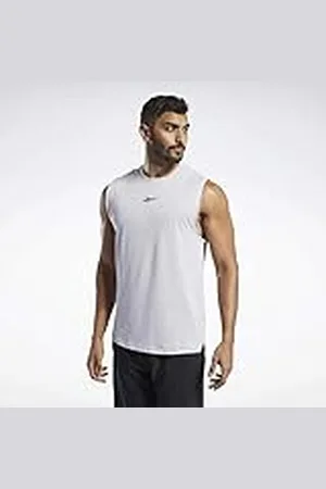 Reebok TS AC+Cotton Slvls Camisa, Hombre, , M