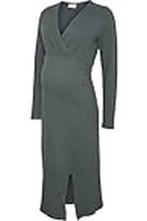 Mama;licious Mlasia Tess LS Jrs Midi Dress 2f A Vestido, , XS para Mujer
