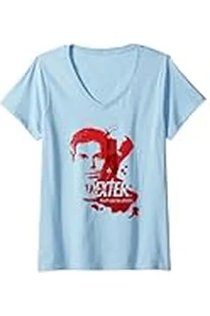 Dexter Mujer Guilt Can Be a Killer Blood Splatter TV Show Camiseta Cuello V