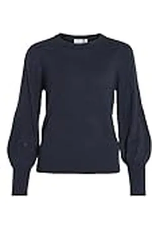 VILA Viava L/S O-Neck Knit Pullover-Noos Suéter pulóver, , S para Mujer