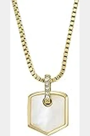 Fossil Collar Mujer, Heritage Collar Cadena Acero Inoxidable